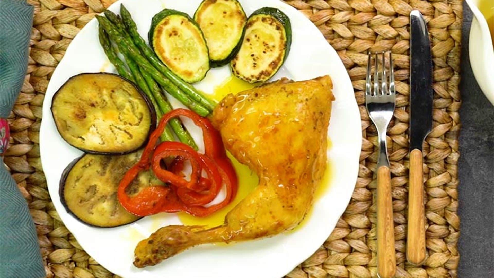 Pollo asado a la cerveza