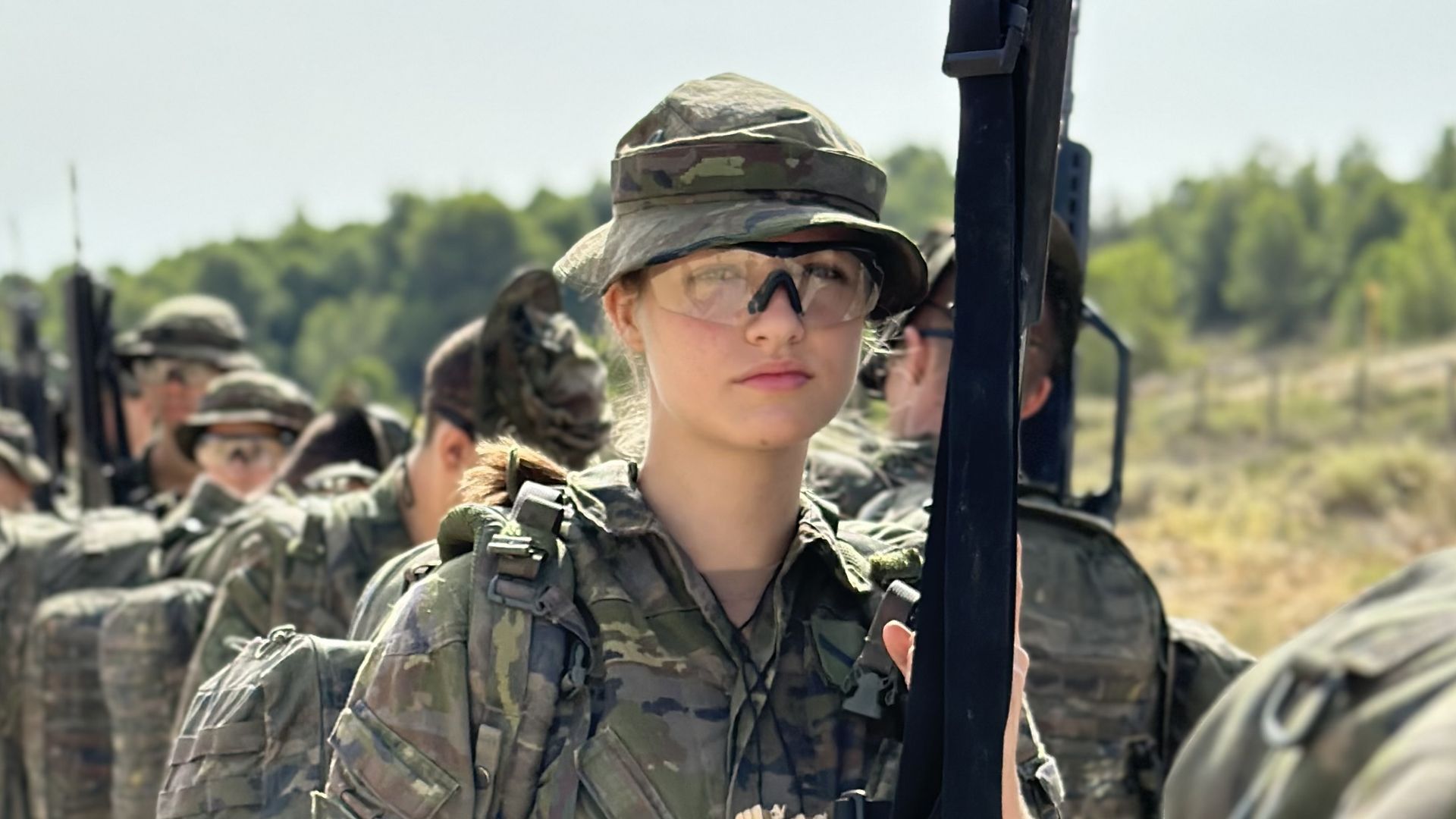 La princesa Leonor durante su formación militar en Zaragoza