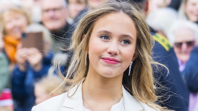 Princess Josephine of Denmar attends the birthday celebration at Aarhus City Hall to celebrate Princess Isabella Of Denmark's 18th birthday on April 11, 2025 in Aarhus, Denmark