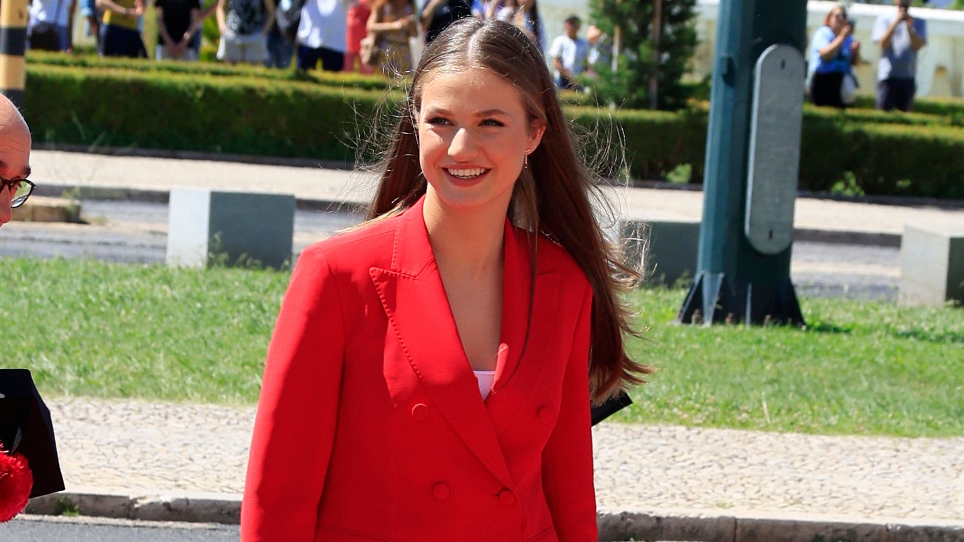 Leonor y su aliado para eventos formales: un 'powersuit' como los de su madre