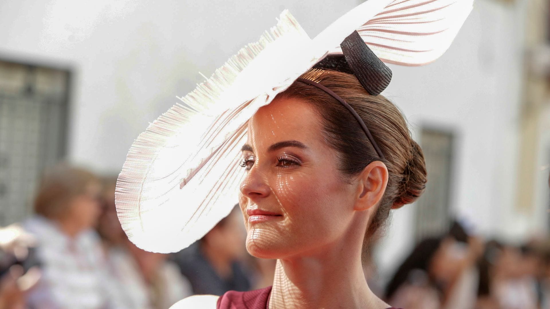 Rosario Domecq en la boda de Diego Ventura y Rocío Pérez en Puebla del Río, Sevilla, 2021.