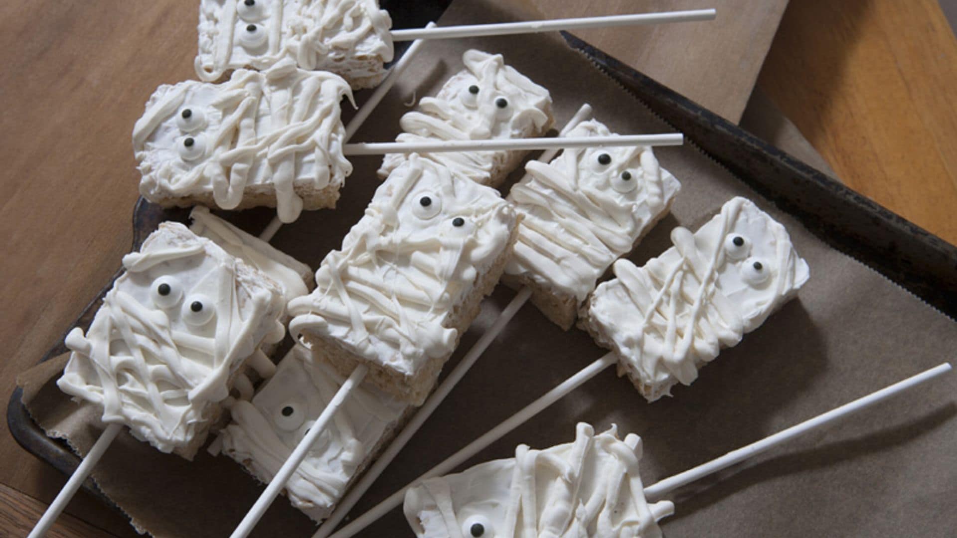 Dulces de Halloween con arroz inflado