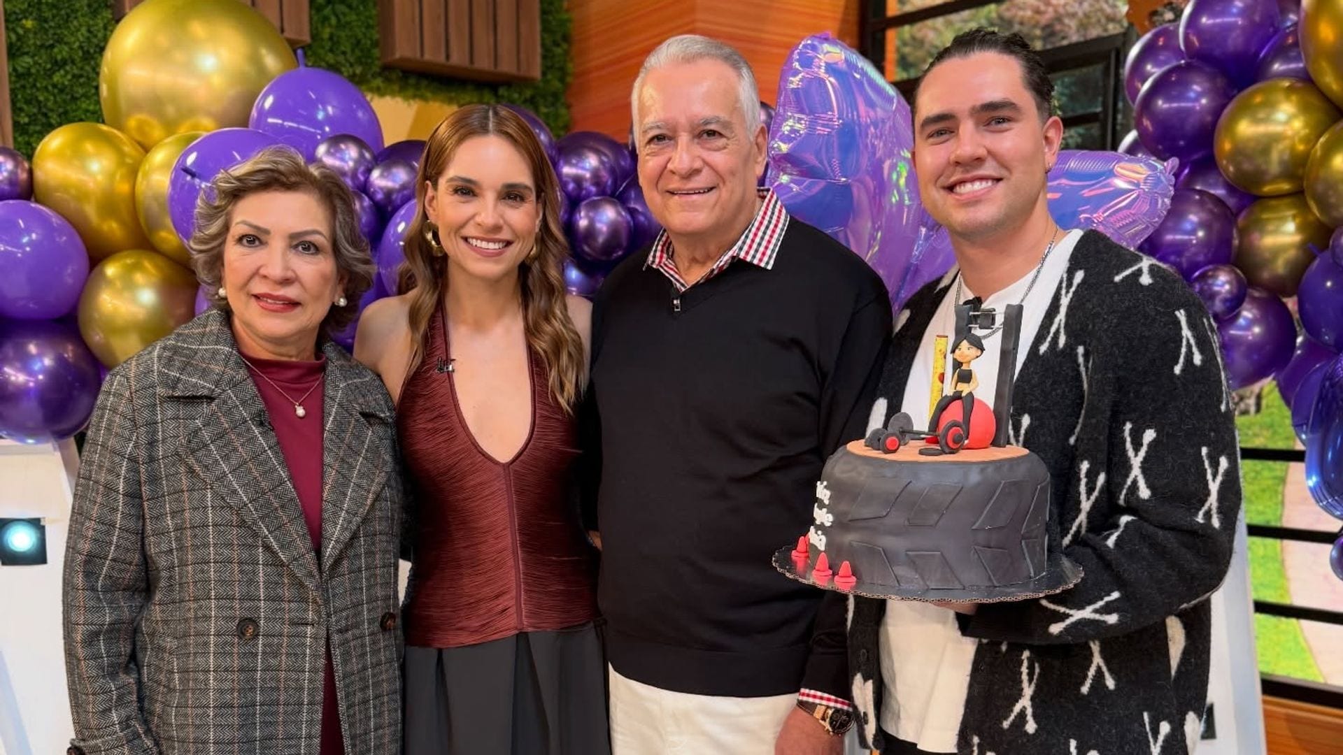 Tania Rincón y sus papás