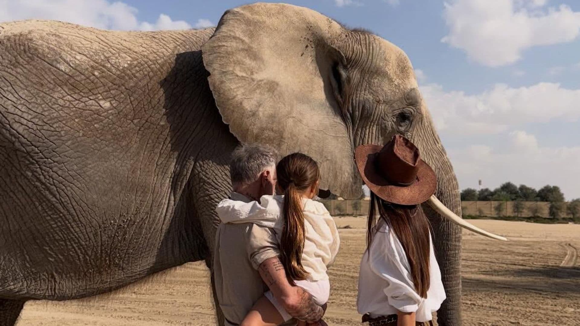 Gianluca Vacchi, Sharon Fonseca y su hija Blu Jerusalema vivieron una experiencia inolvidable.