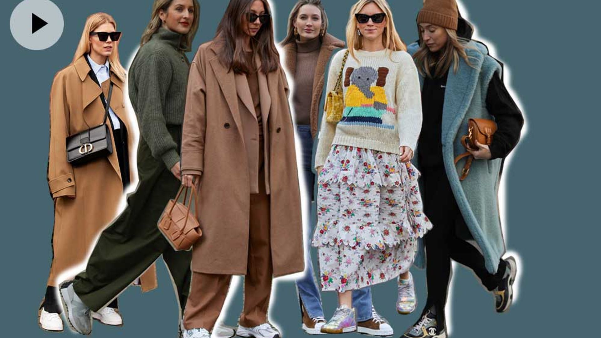 10 ideas diferentes para construir un look con zapatillas en invierno