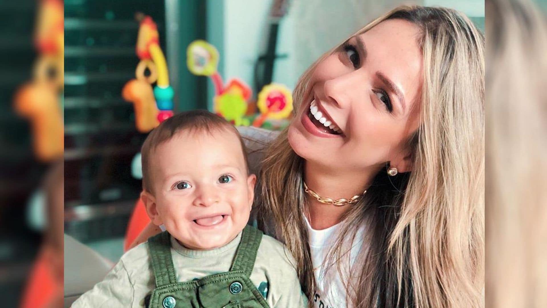 ¡Sorpresa! El bebé de Daniel Sarcos interrumpe una sesión de fotos de mamá