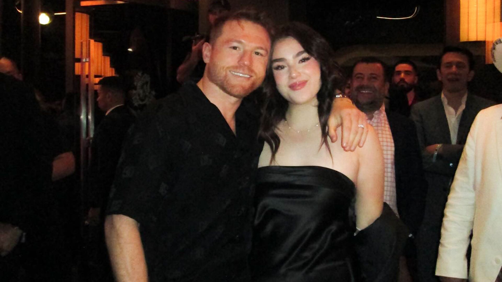 Saúl 'Canelo' Álvarez y su hija mayor Emily.
