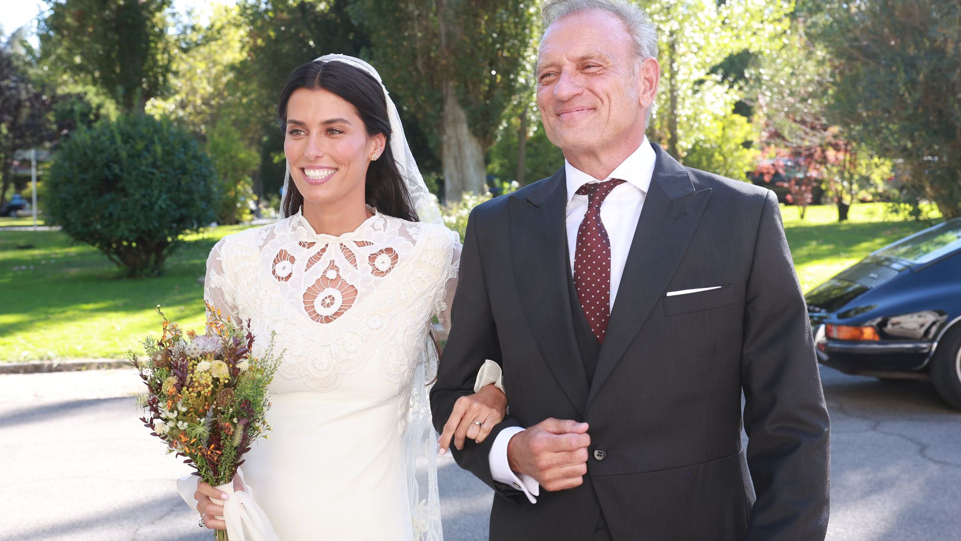 Andrea García en su boda