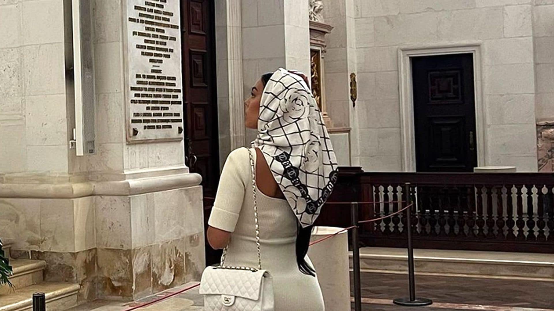 Georgina Rodríguez, una peregrina en Fátima, muestra su lado más espiritual