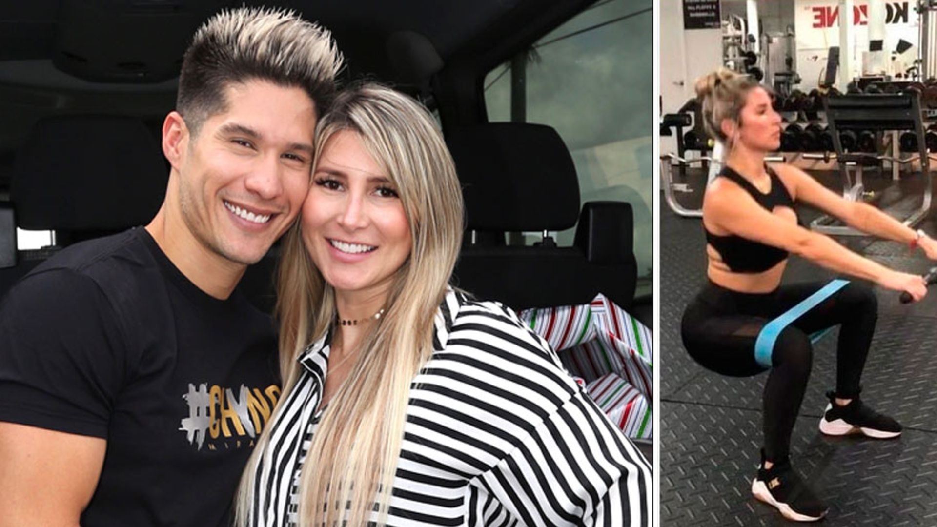 ¡Imparable! Nada detiene a la esposa de Chyno Miranda para ejercitarse aún con un avanzado embarazo