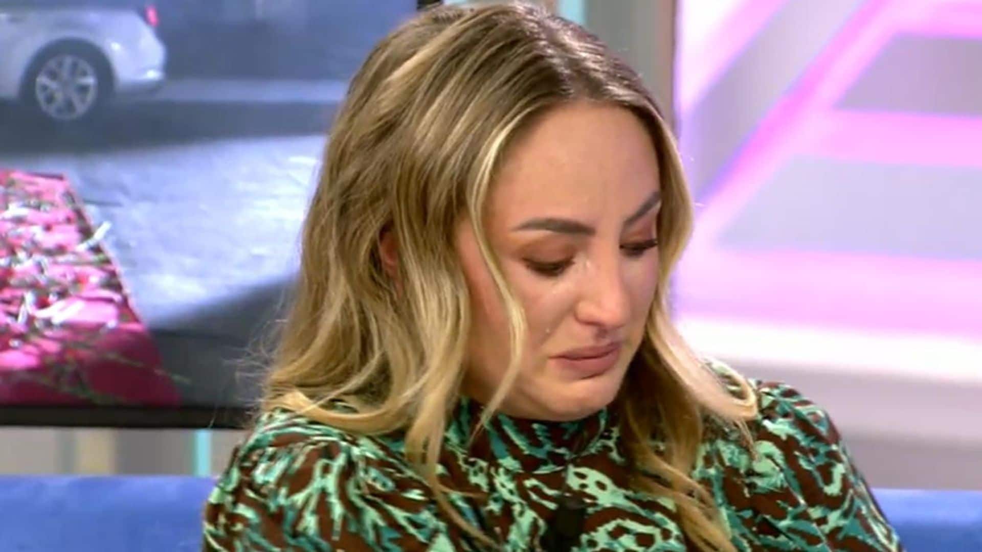 Rocío Flores, entre lágrimas tras el programa en el que se homenajeó a su abuela