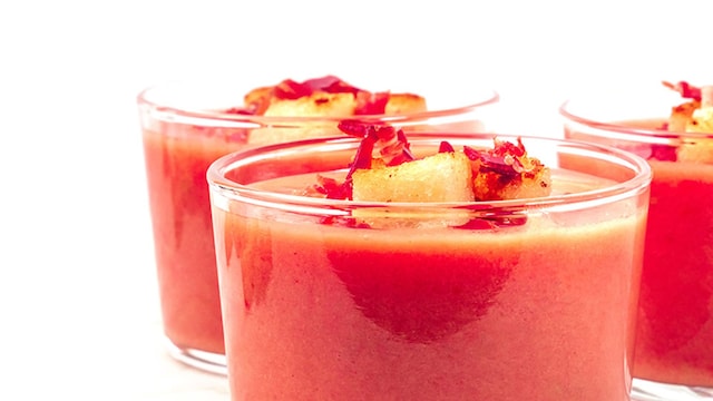 salmorejo uvas