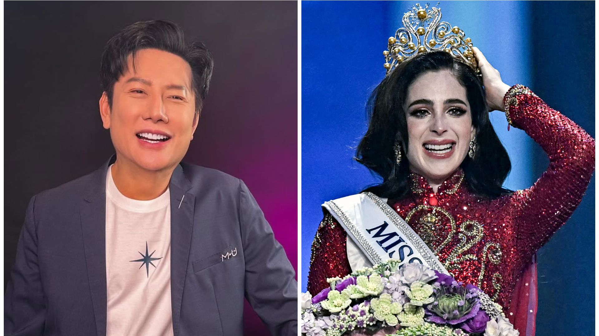 Nawat y Miss Universe