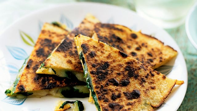 quesadillas espinacas