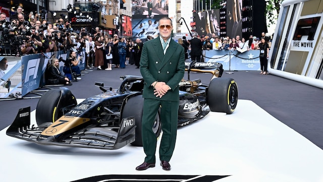Brad Pitt en el estreno de la película  "F1" en Londres