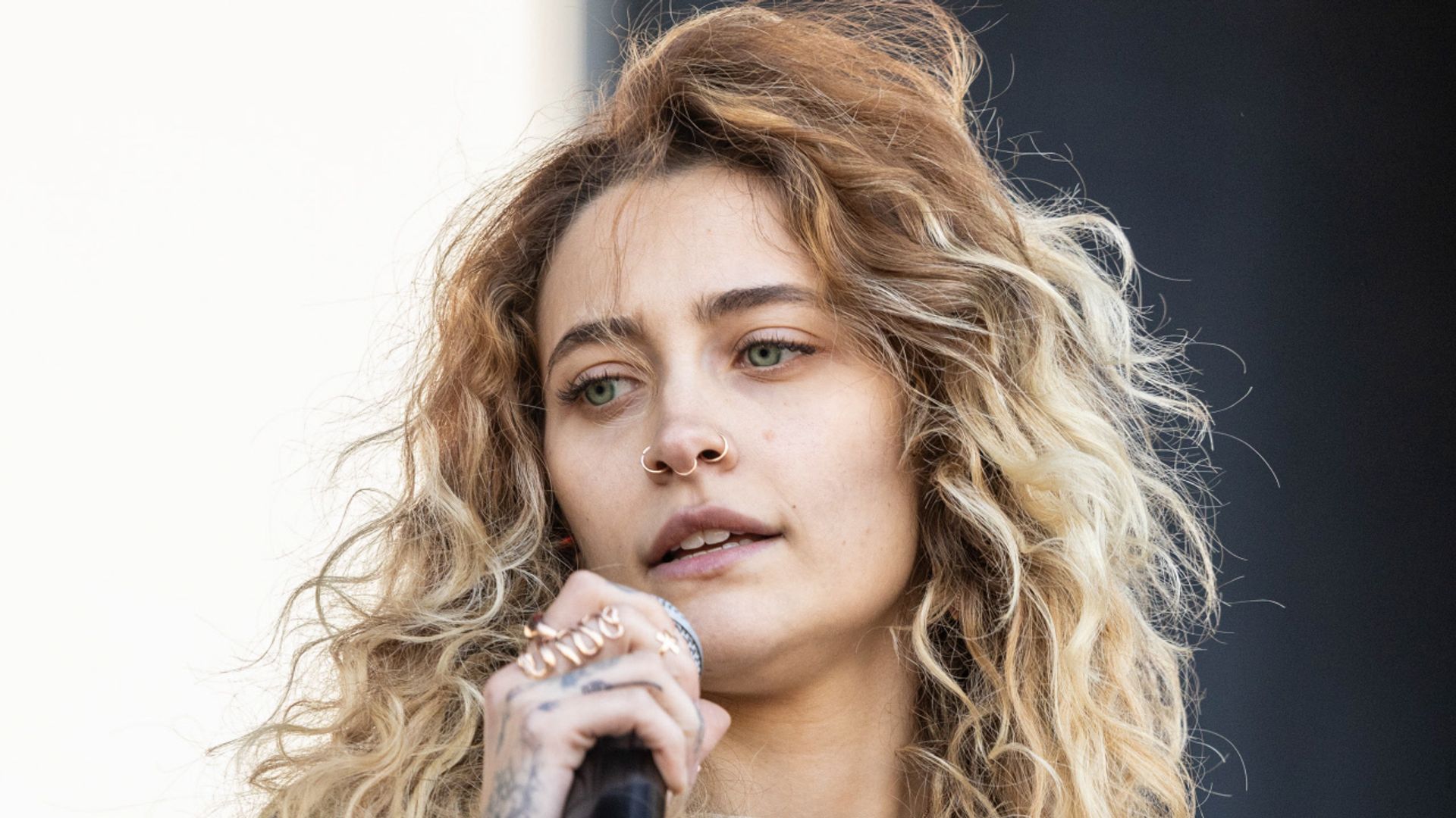 Paris Jackson, durante un concierto en California