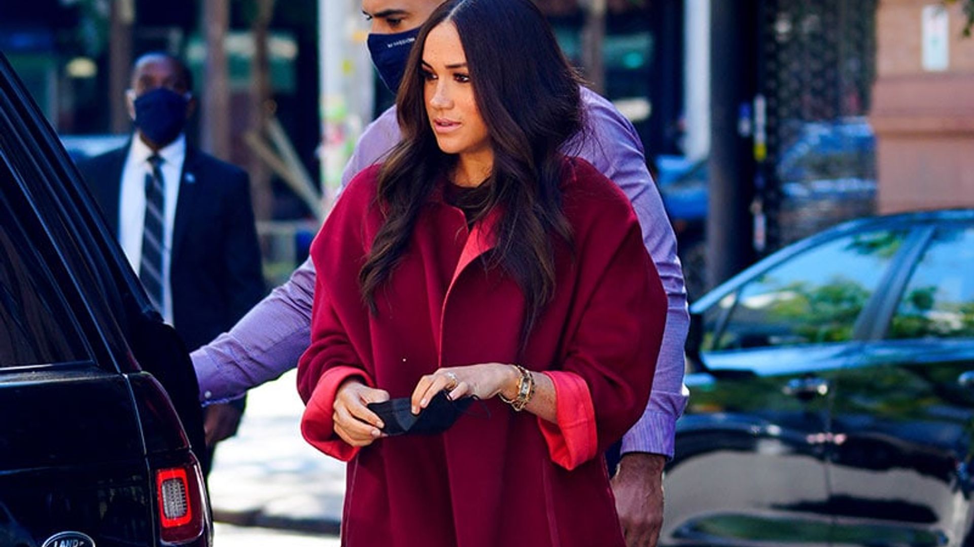 El traje con el que Meghan sorprendió en su segundo día en NY
