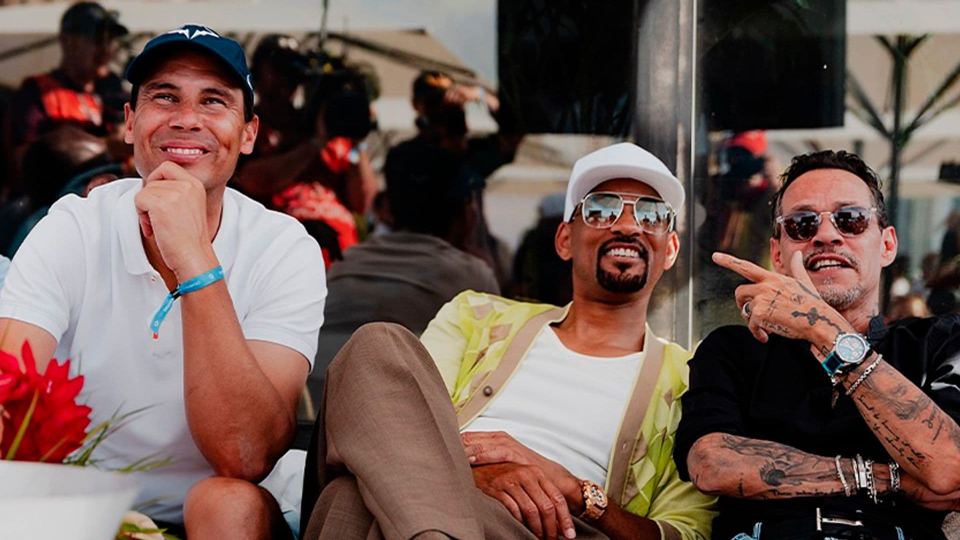 Rafa Nadal, Will Smith y Marc Anthony, juntos: te contamos el porqué de este original 'triunvirato'