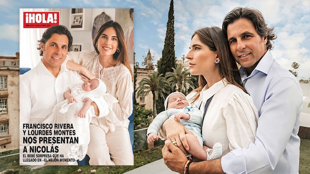 Francisco Rivera y Lourdes Montes posan con su hijo Nicolás en la portada de ¡HOLA!