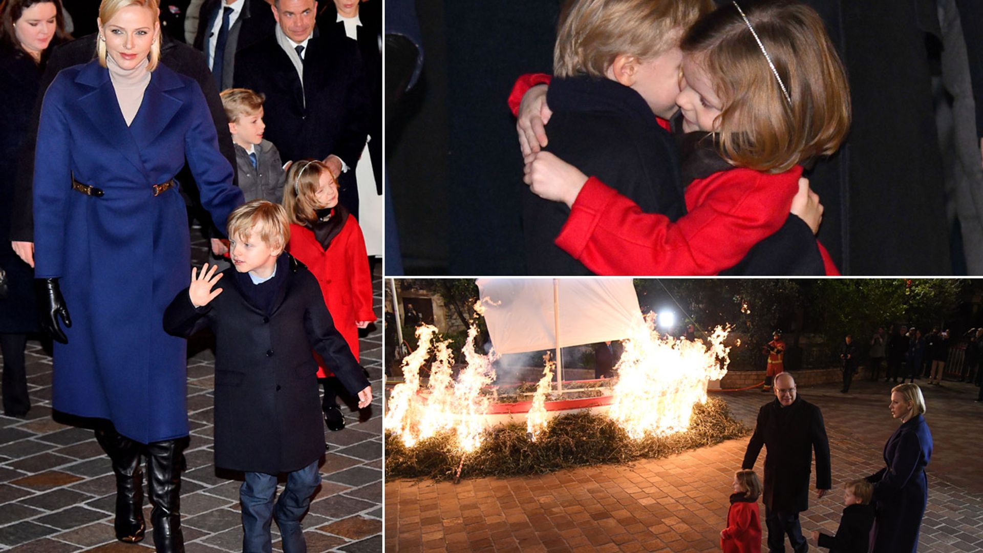Jacques y Gabriella de Mónaco llenan de abrazos, ternura y alboroto las festividades de Santa Devota