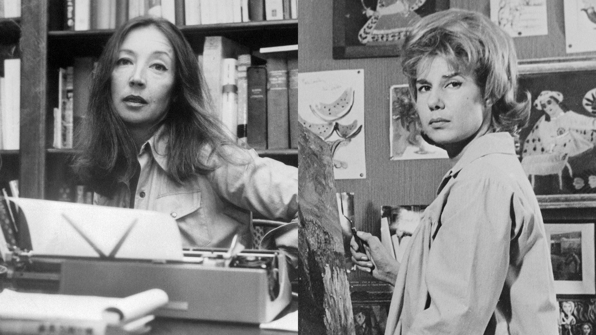 Un montaje en el que aparecen Oriana Fallaci y la duquesa de Alba