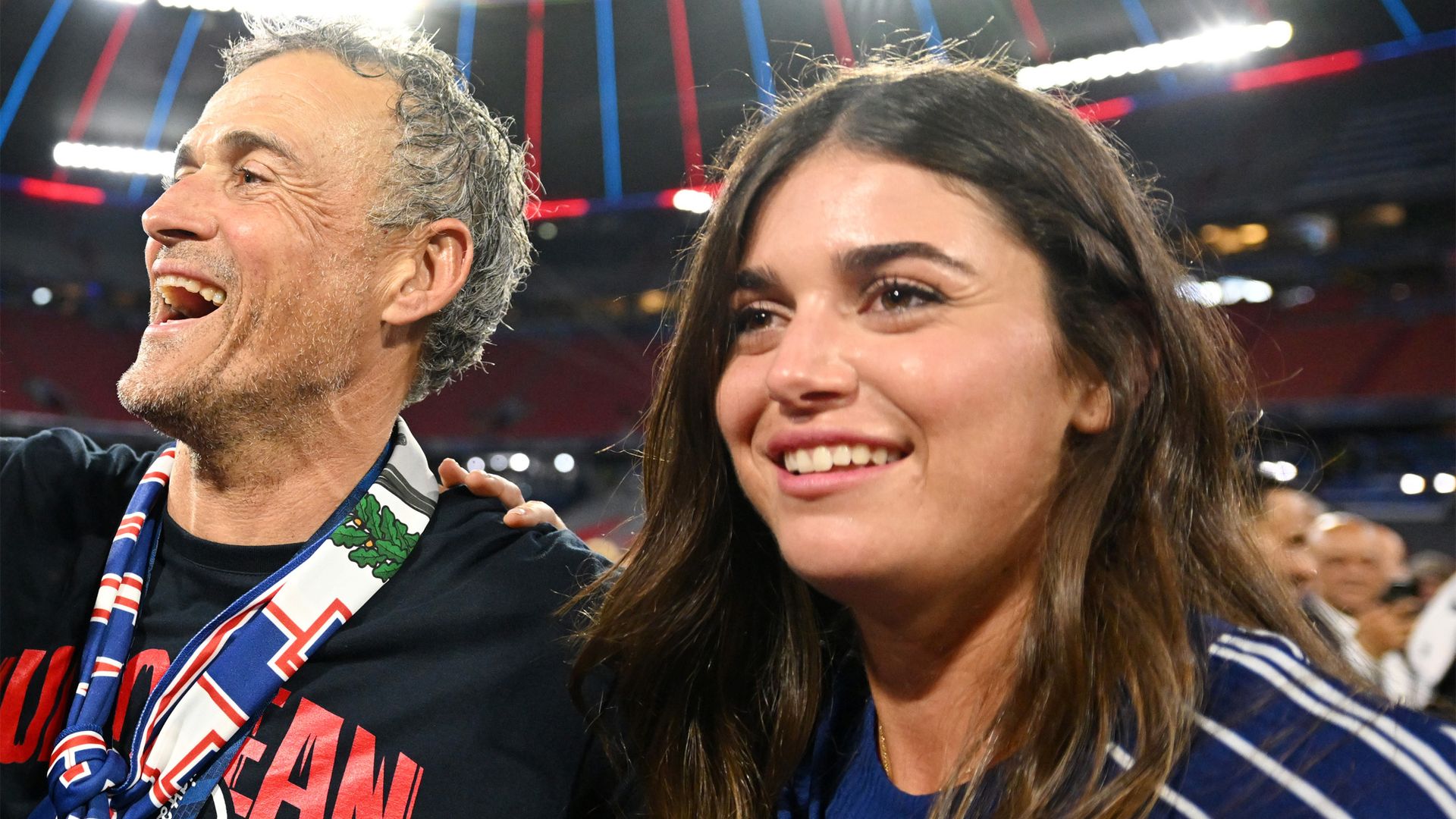 Luis Enrique con su hija Sira