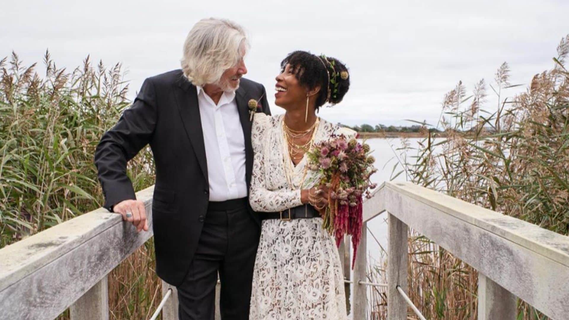 Roger Waters, mítico fundador de Pink Floyd, se casa por quinta vez a los 78 años con su novia de 43