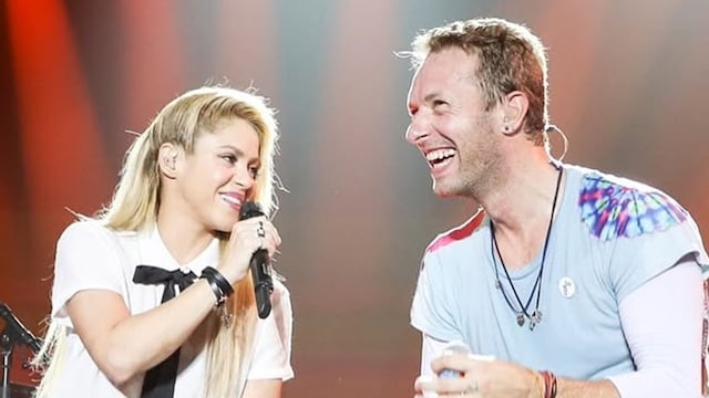 Shakira y Chris Martin 
