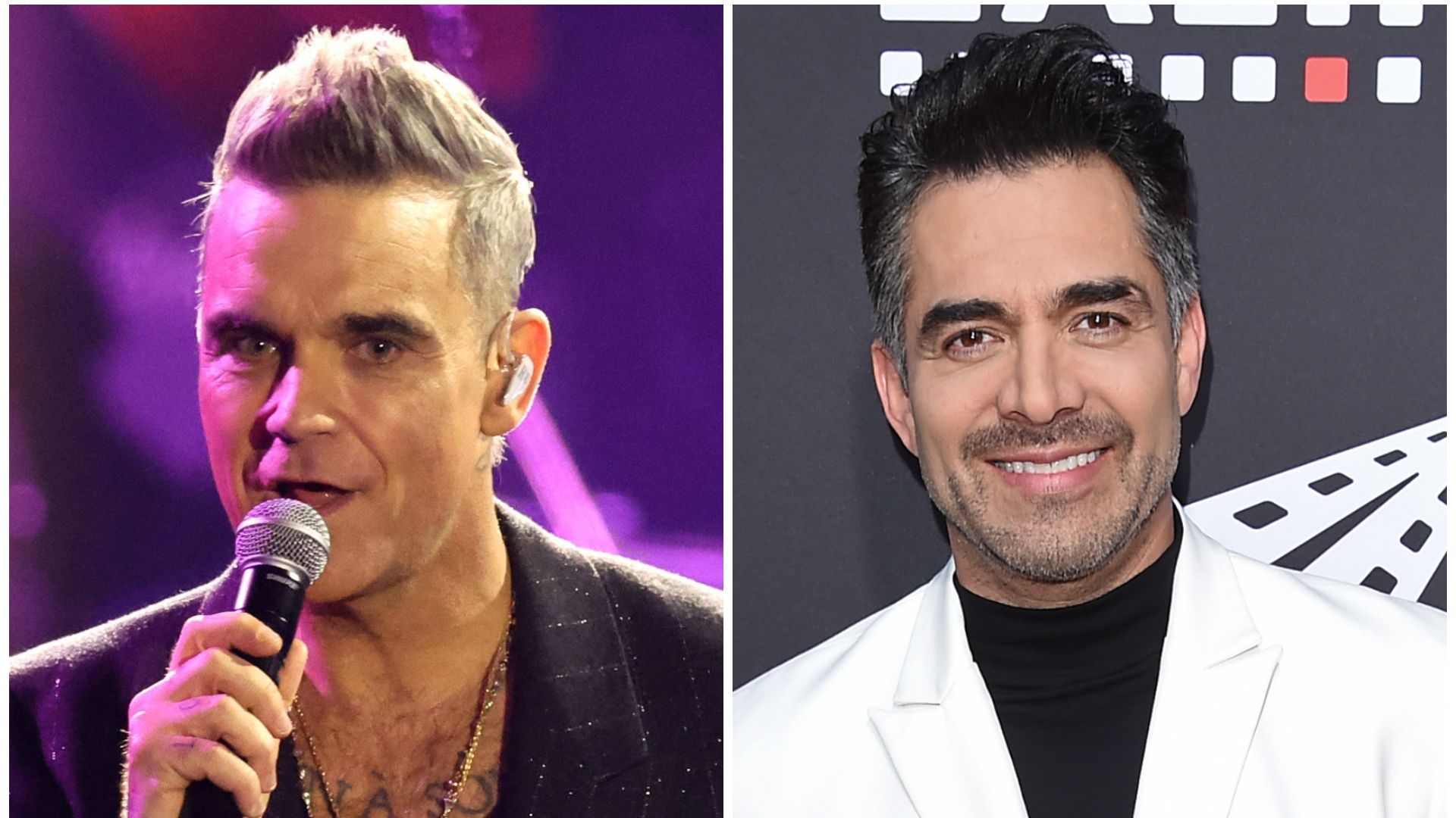 Robbie Williams y Omar Chaparro