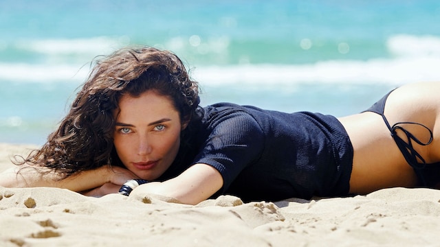 Rebecca Donaldson en la playa
