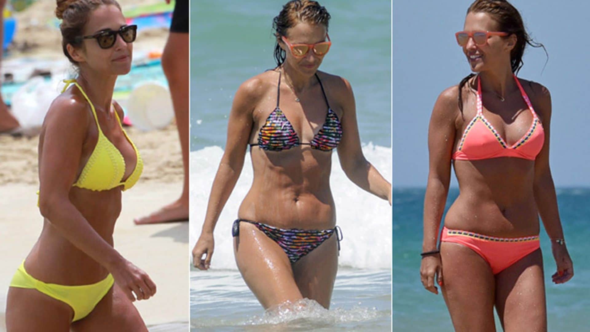 ¿Con cuál te quedas? Los mejores 'looks' de playa de Paula Echevarría