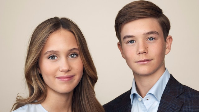 Nuevo retrato oficial de la princesa Josephine y el príncipe Vincent de Dinamarca