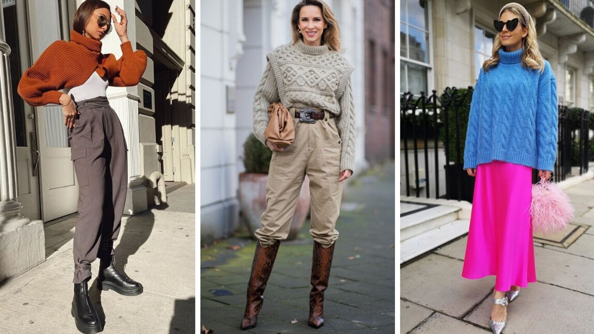 8 ideas para lucir ‘chunky sweaters’ al mejor estilo de las ‘influencers’