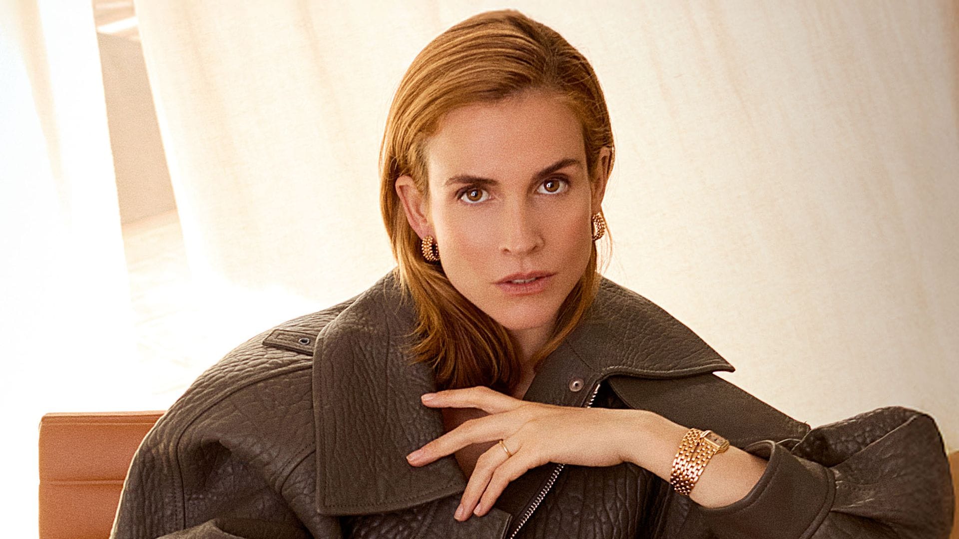 Blanca Miró en su faceta modelo para un retrato