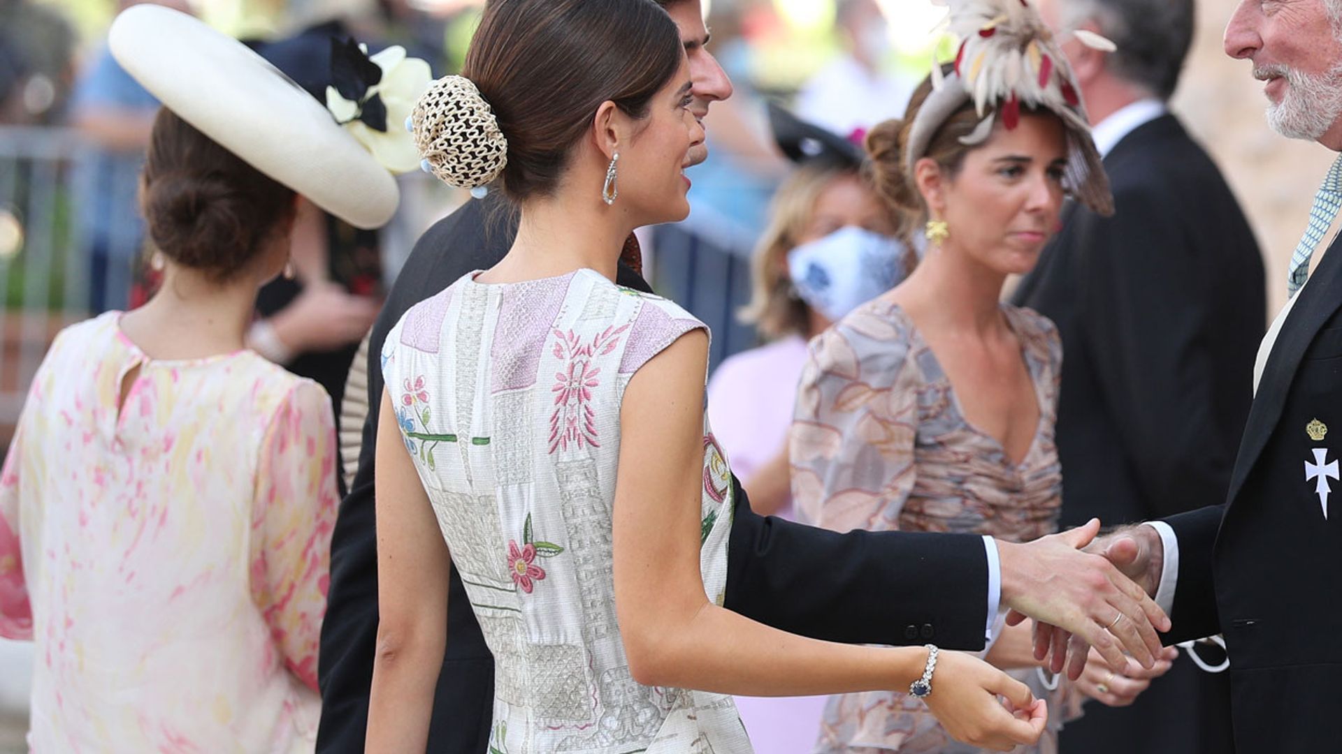 Sofía Palazuelo apoya la moda española más sostenible con su exclusivo look en Italia