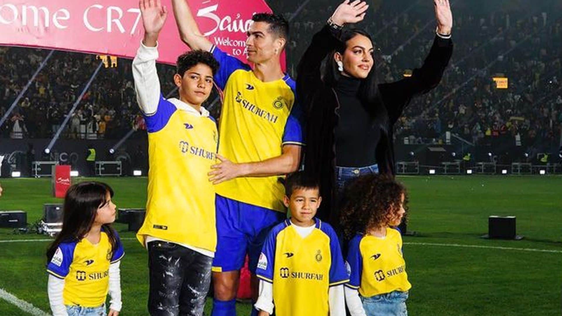 El emotivo discurso viral de Cristiano Ronaldo, más feliz que nunca con Georgina y sus hijos en Arabia