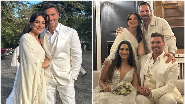 Ana Brenda Contreras en la boda de Julián Gil