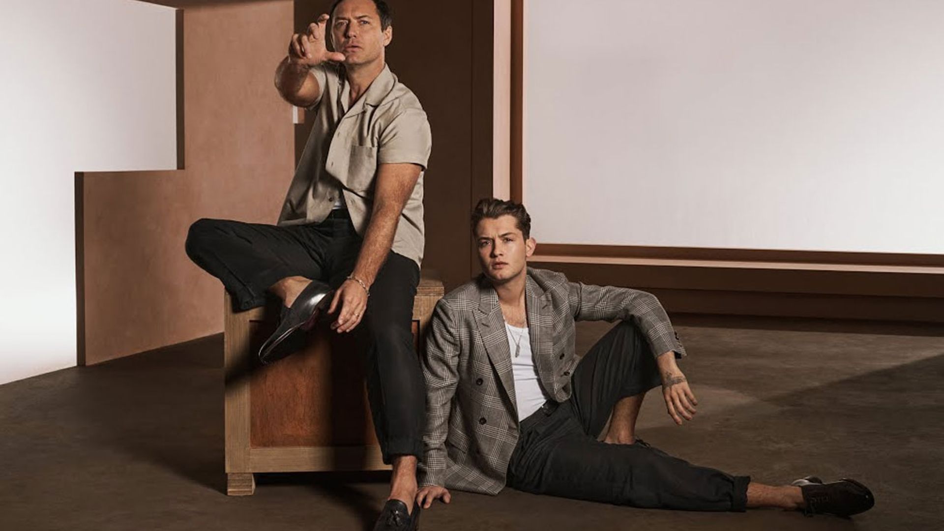 Jude Law y su hijo Rafferty, como dos gotas de agua en su primera campaña de moda juntos