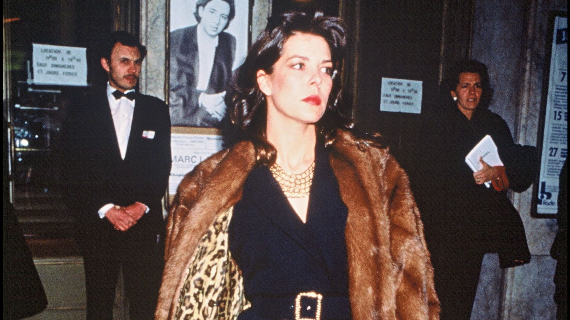 La princesa Carolina de Mónaco en París (1989).