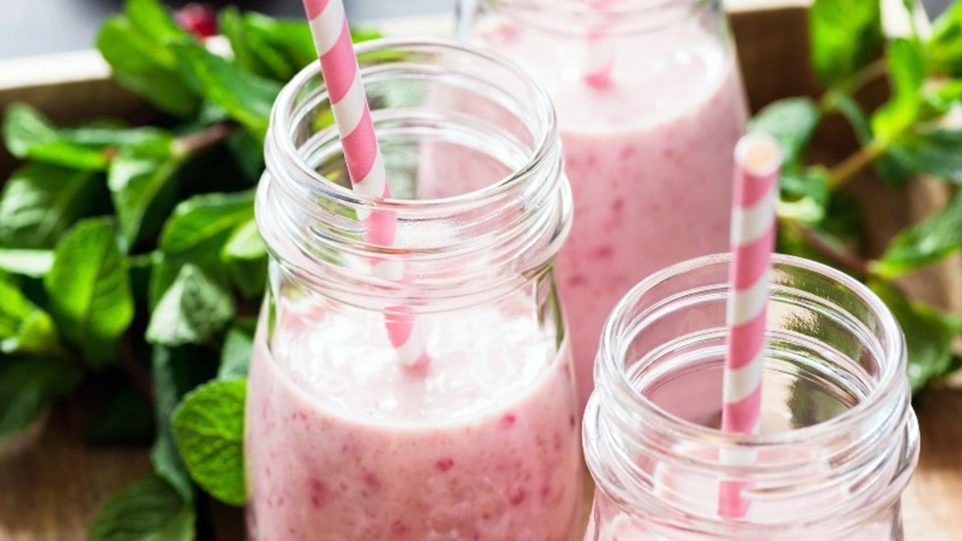 'Smoothie' de fresas y granada