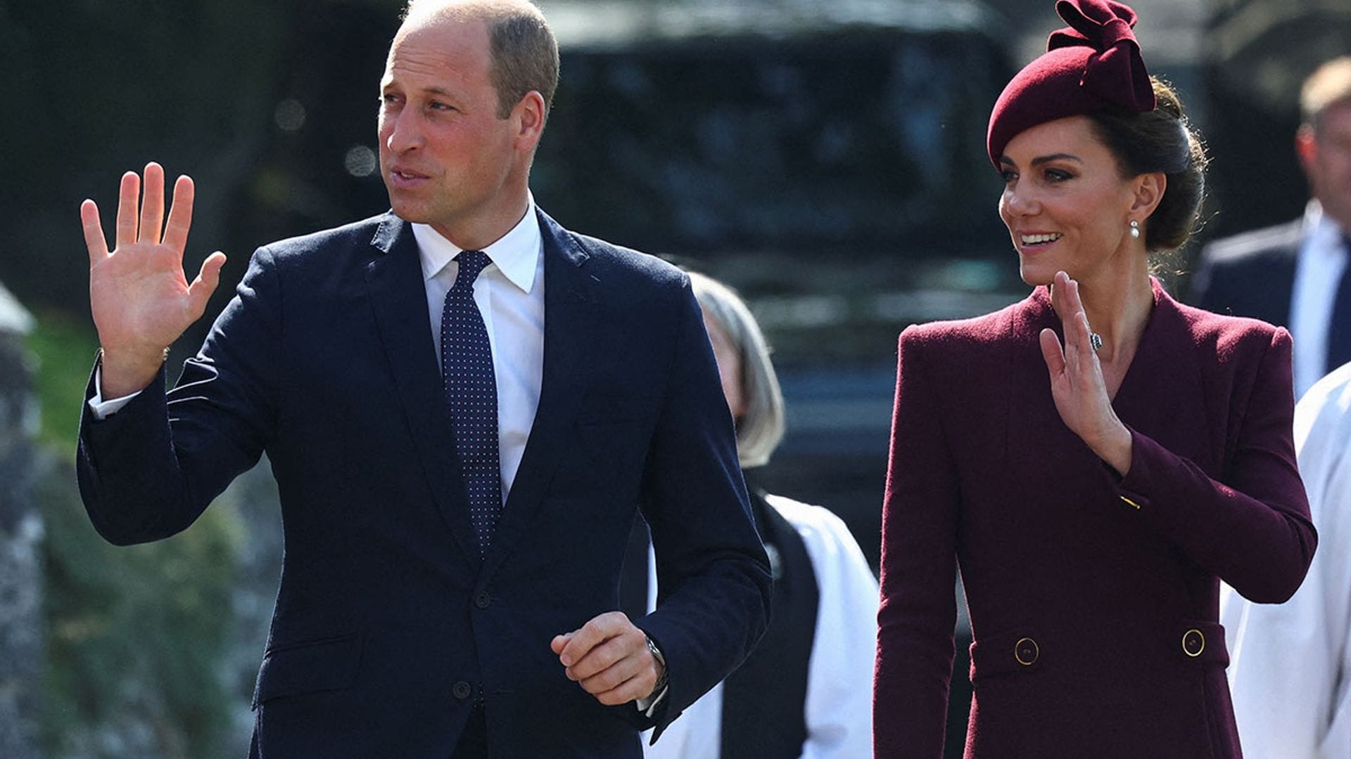 La emotiva reaparición de Kate y el Príncipe William en el aniversario luctuoso de Isabel II