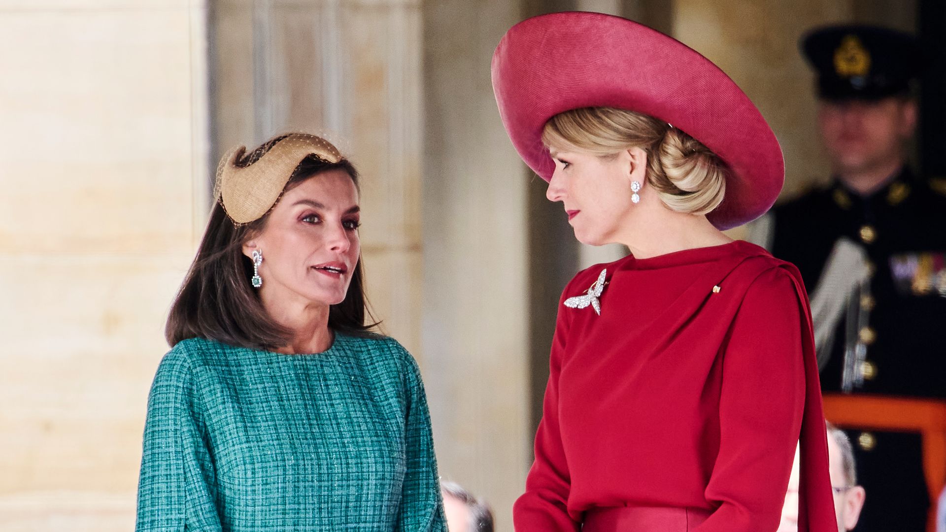 La reina Letizia y la reina Máxima de Holanda en una imagen de 2024