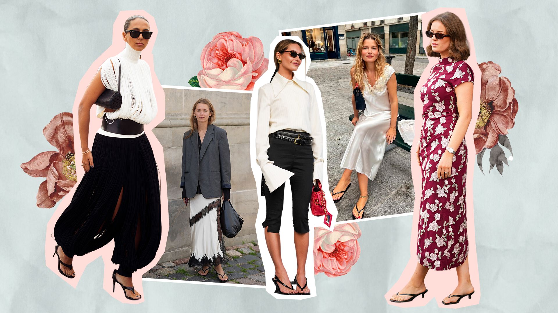 Las sandalias de dedo son la gran tendencia del verano (y ahora se llevan en looks arreglados)