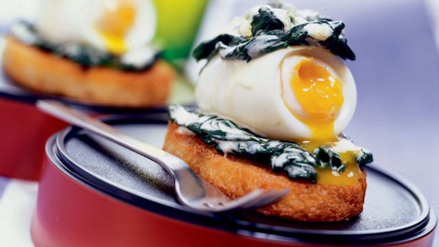 huevos espinacas