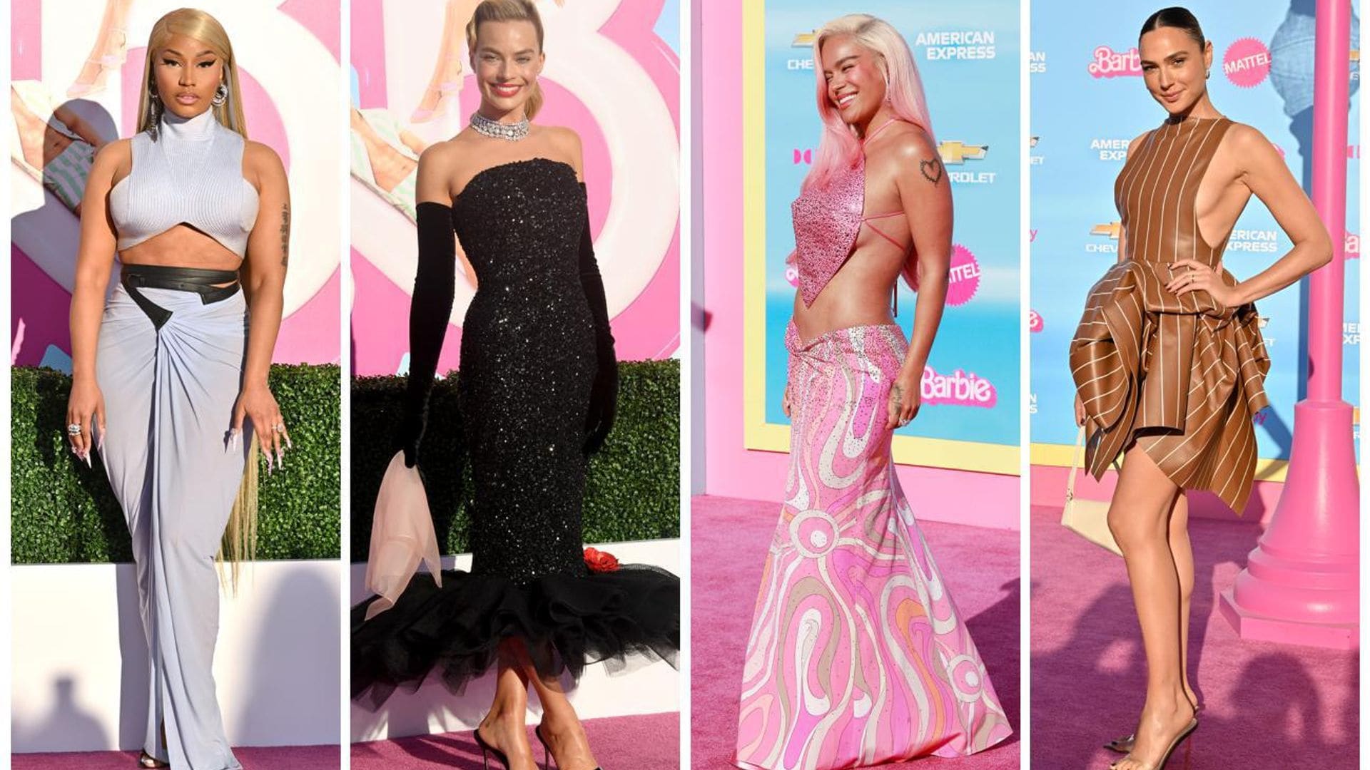 Nicki Minaj, Margot Robbie, Karol G, Gal Gadot y más en la premiere de ‘Barbie’