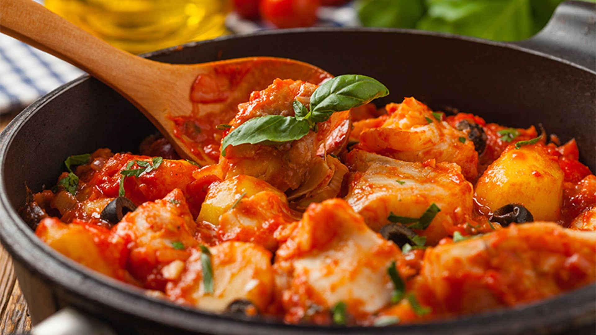 Palometa con tomate