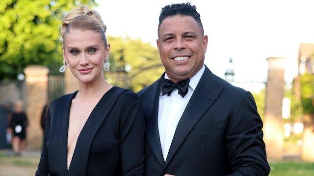 Ronaldo Nazario y su mujer Celina Locks 