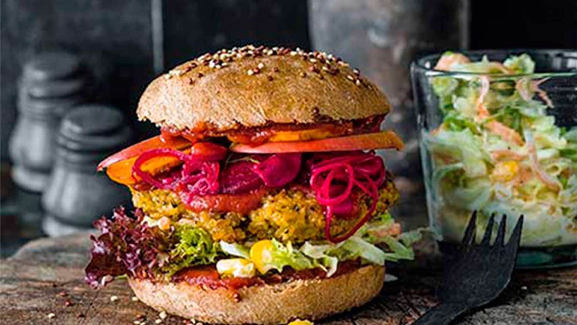 Hamburguesas de quinoa, lentejas y setas