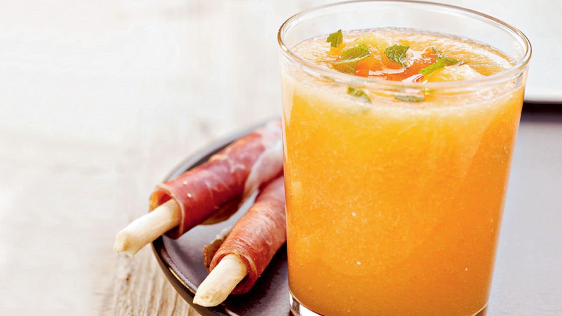 Batido de melón con jamón