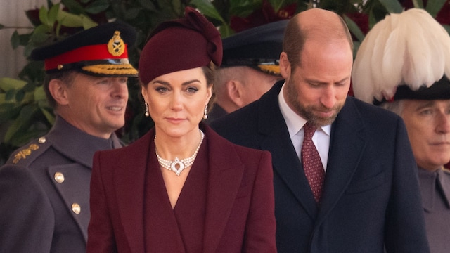 Kate Middleton con el príncipe Guillermo en la visita de estado de Catar